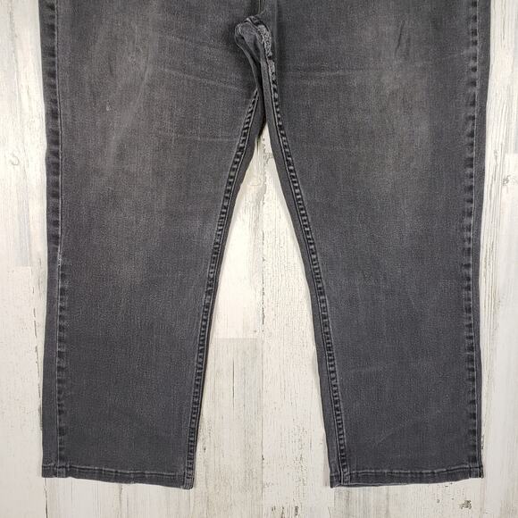 Riders by Lee Stone Washed Black Denim Relaxed Cropped Jeans Women's Size 18P - Picture 5 of 12